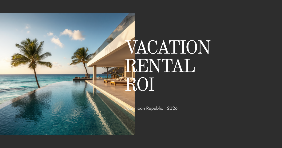 Vacation-Rental ROI in the Dominican Republic: What Property Really Earns (2026)